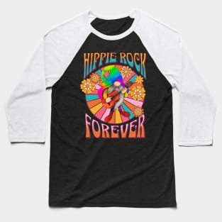 Hippie Rock Forever Baseball T-Shirt